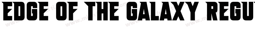 Edge of the Galaxy Regular字体转换